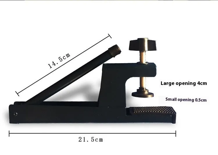 Black universal thickened table tennis net clip and open grid net frame set