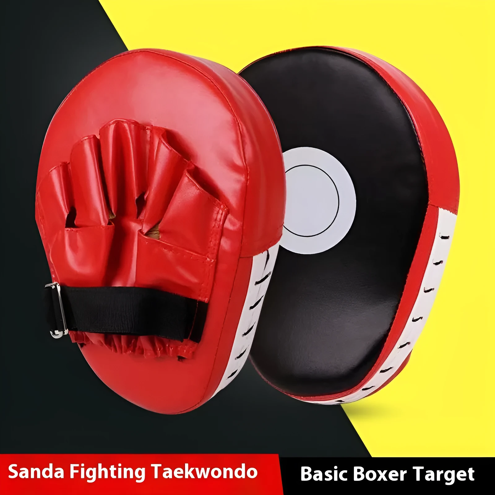 PU punch mitts boxing target for Sanda and Muay Thai training in various colour options.