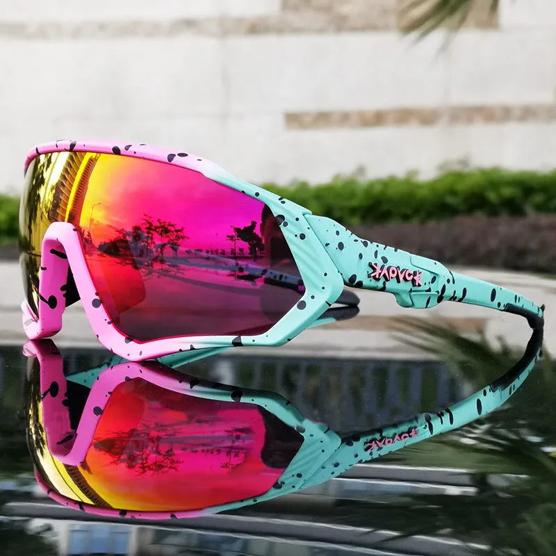 TR90 full rim polarized cycling glasses for outdoor sports running riding