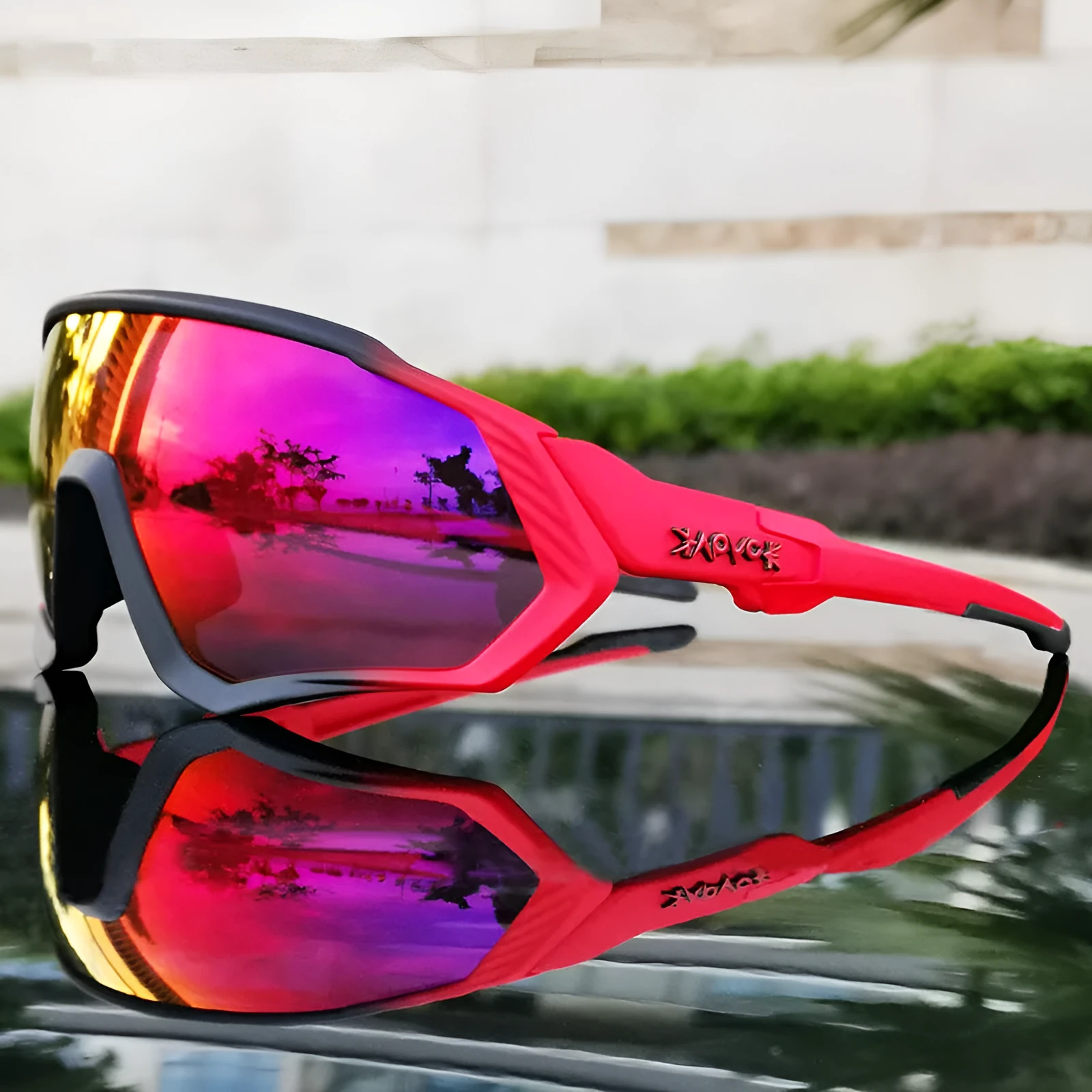 TR90 full rim polarized cycling glasses for outdoor sports running riding