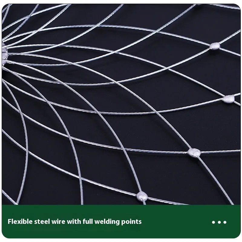 Stainless steel automatic opening and closing crab net with 20 steel wires, 52cm diameter, for blue crab fishing