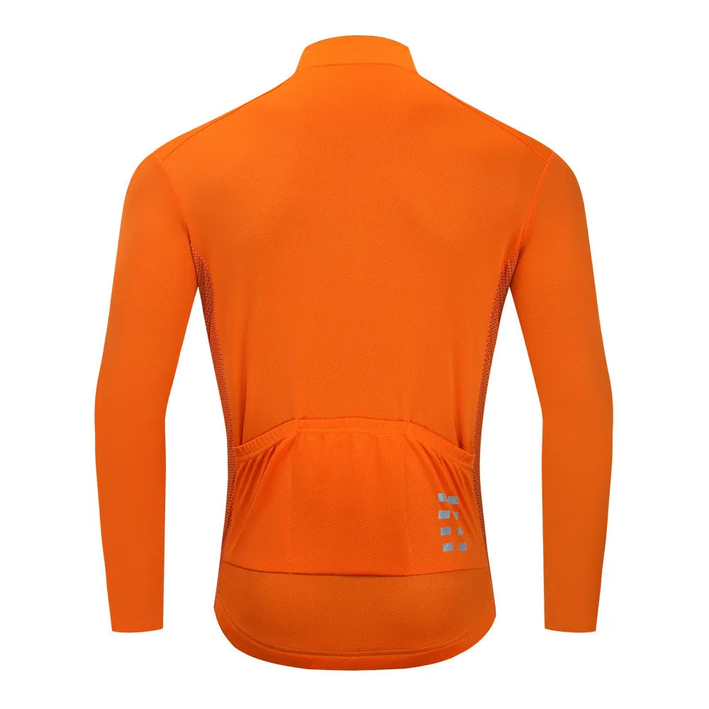 Summer men's breathable cycling top in polyester anti-UV fabric for outdoor sports