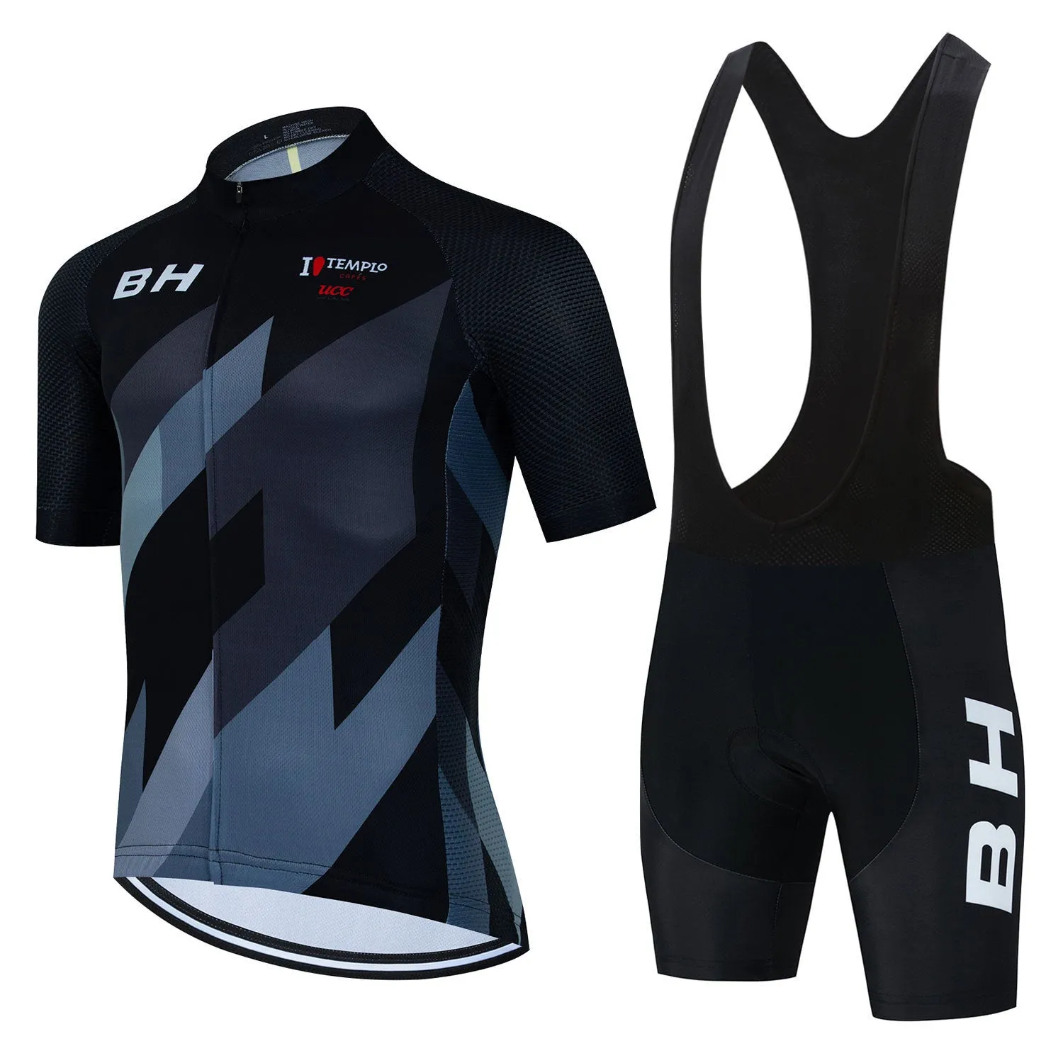 BH Men's Short Sleeve Riding Sweatshirt Suit in mesh fabric for cycling and outdoor sports