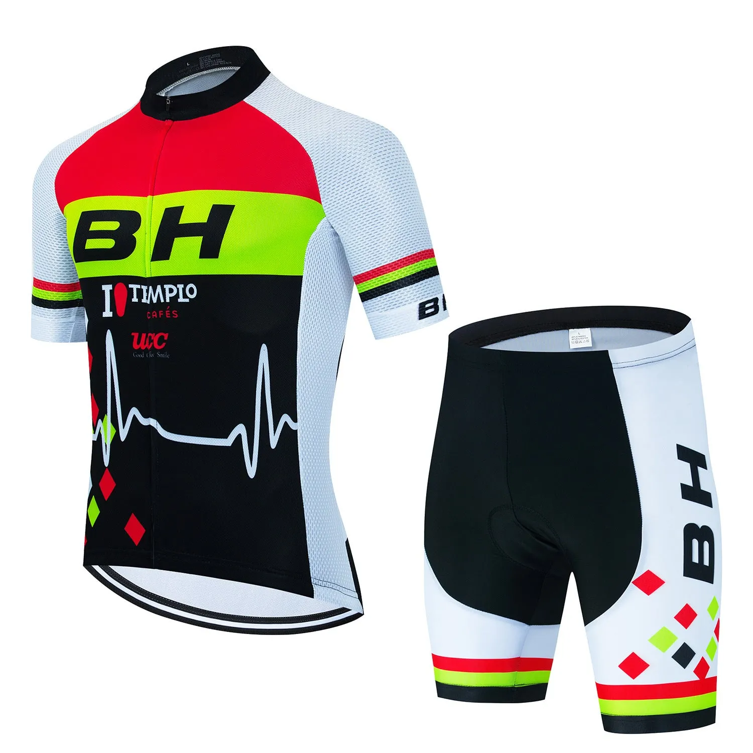 BH Men's Short Sleeve Riding Sweatshirt Suit in mesh fabric for cycling and outdoor sports