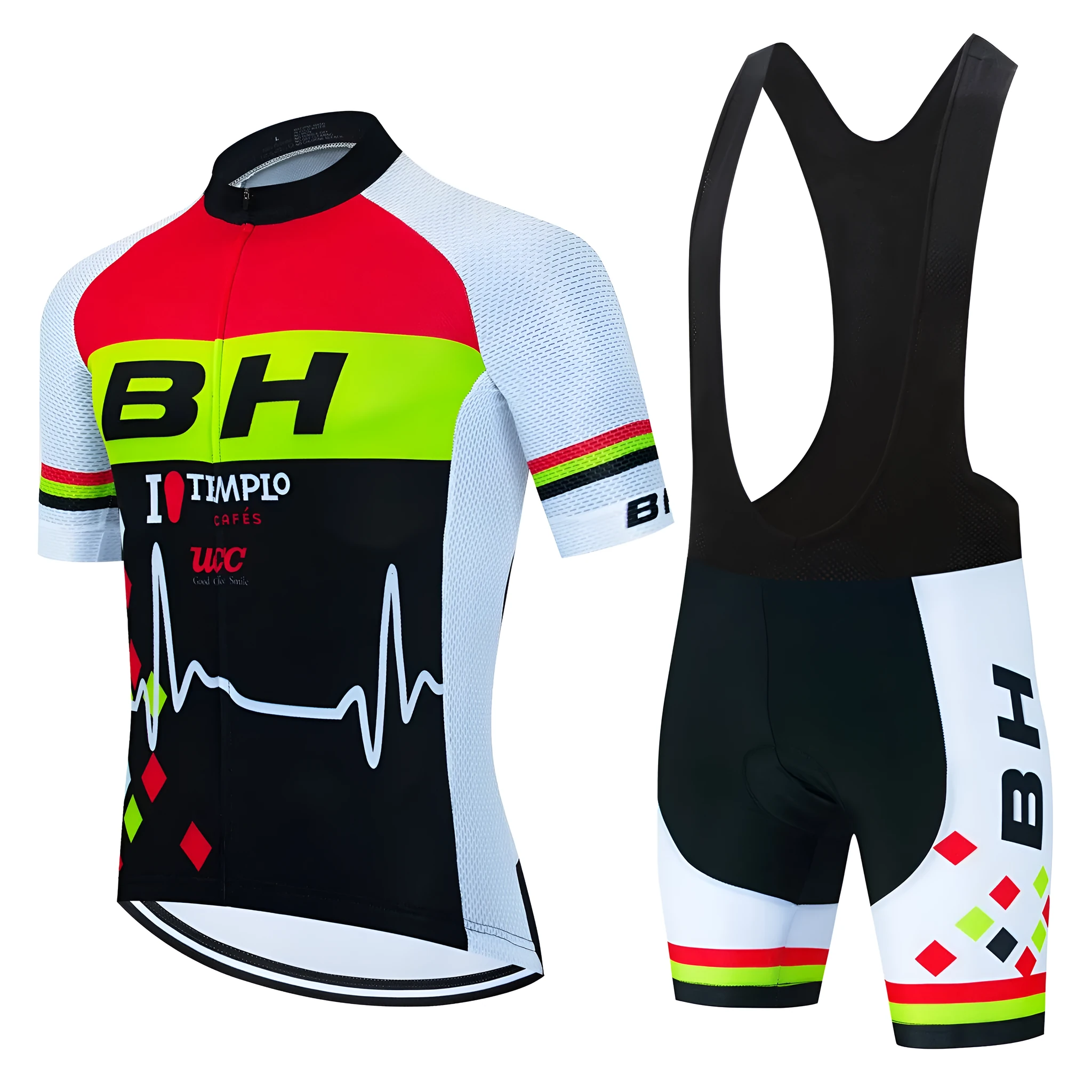 BH Men's Short Sleeve Riding Sweatshirt Suit in mesh fabric for cycling and outdoor sports