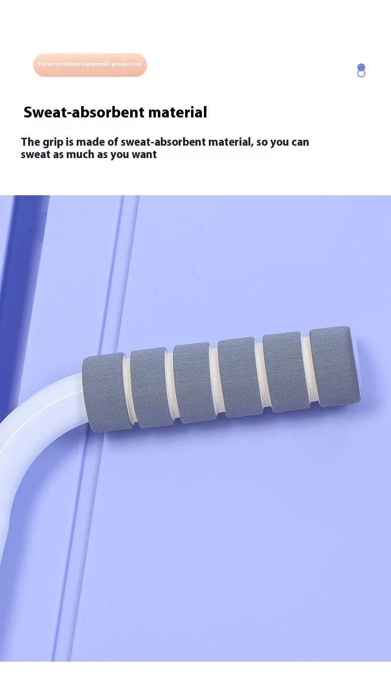 Multi-functional supine board in gray for home abdominal exercise, 410mm x 1060mm x 70mm