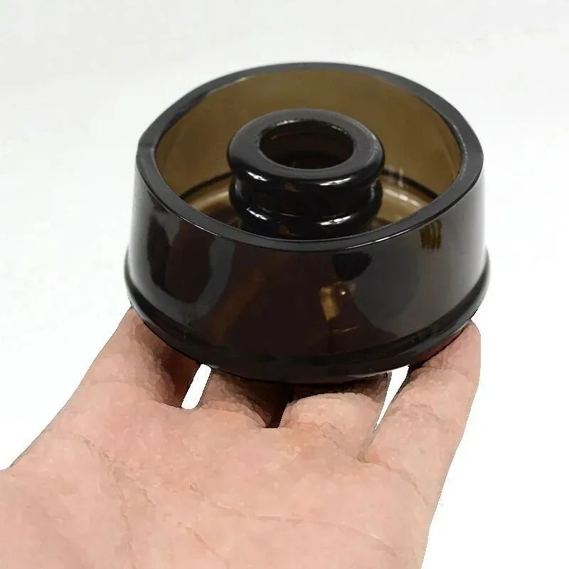 Silicone case for bottle mouth vacuum negative pressure exerciser fitting 6 to 75cm openings in black and transparent colours