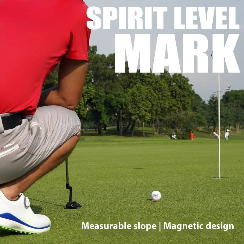 Golf hat clip ballmarker test balance tool plastic non-rust red and blue options 25mm diameter