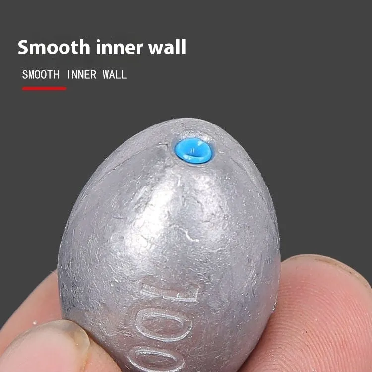Tongxin Sinker olive pendant fishing weight with rugby shape and scale texture, weights from 10g to 150g.