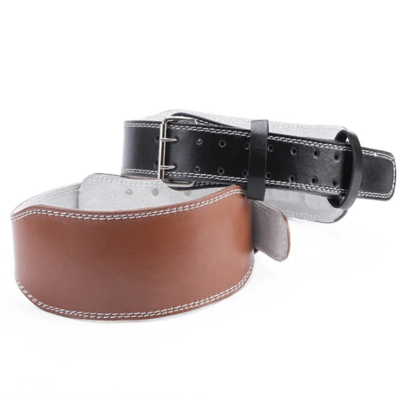 PU fitness belt PU-1 in black for weight training support unisex