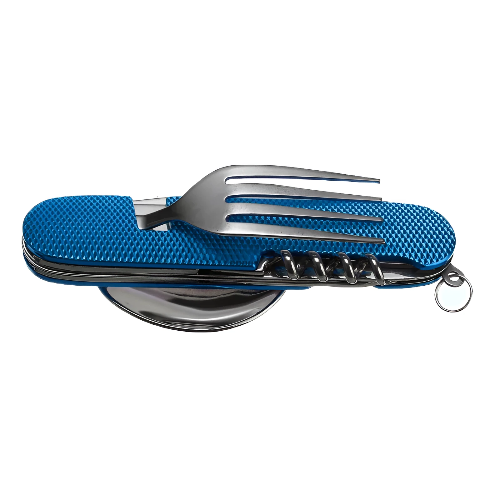 Outdoor portable gift knife stainless steel multifunctional foldable camping cutlery set with spoon fork and knife