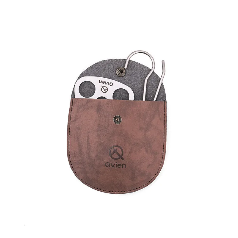 Silver stainless steel triangle hanging pot support with 118cm chain for camping outdoor cooking