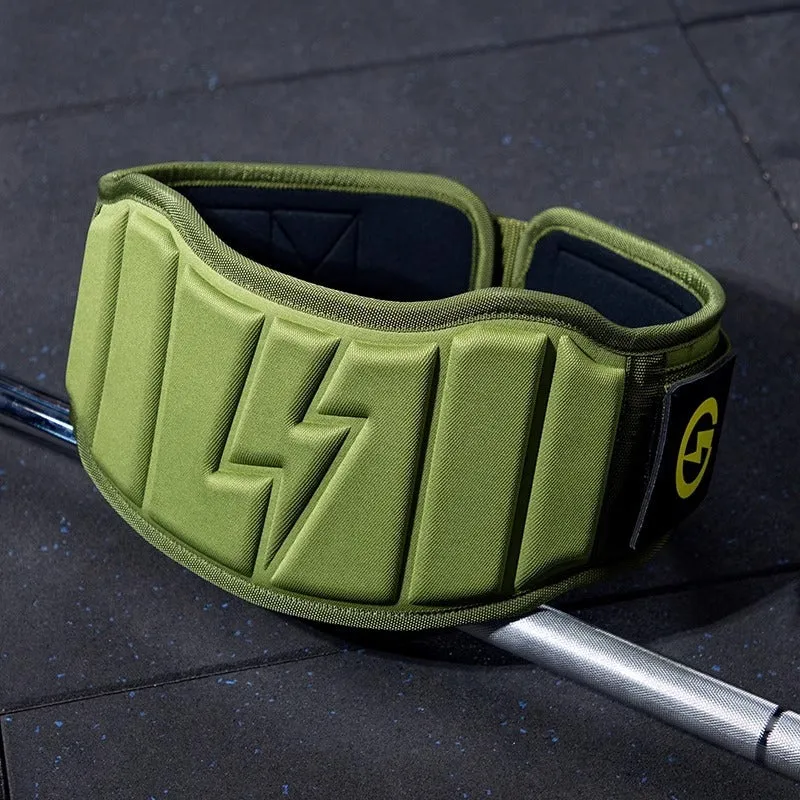 Abdominal exercising band for waist protection during weight training exercises