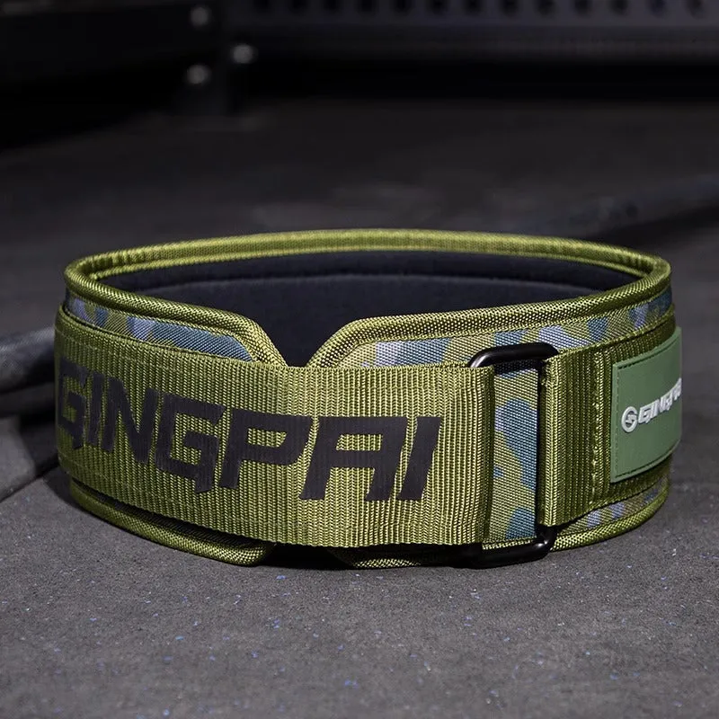 Abdominal exercising band for waist protection during weight training exercises