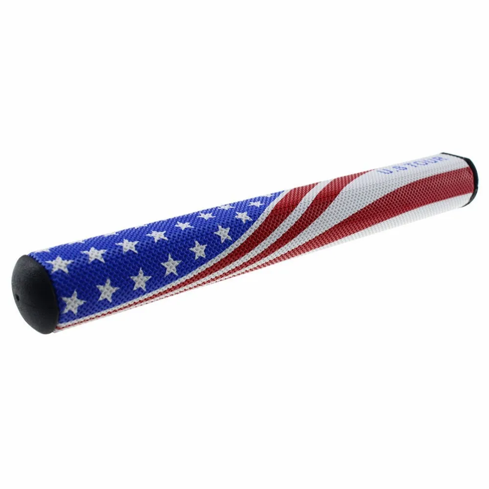 Blue 3.0 golf grip with PU cover and EVA inner tube, 0.58 inch core, on white background