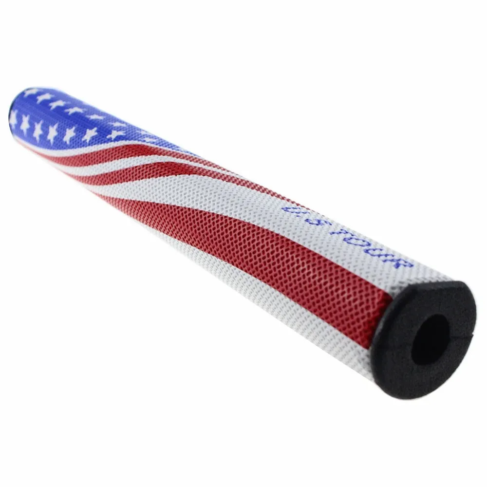Blue 3.0 golf grip with PU cover and EVA inner tube, 0.58 inch core, on white background