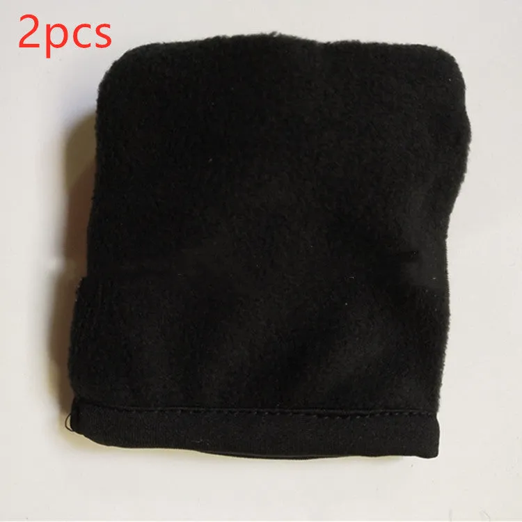 Sport phone arm bag wristband pocket in black with phone inserted, 10x12cm size