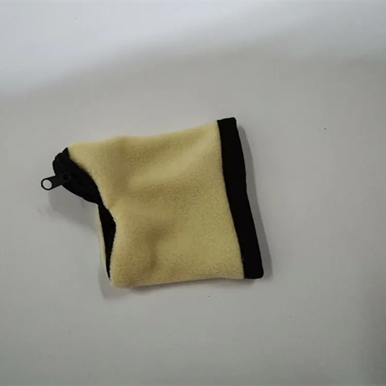 Sport phone arm bag wristband pocket in black with phone inserted, 10x12cm size