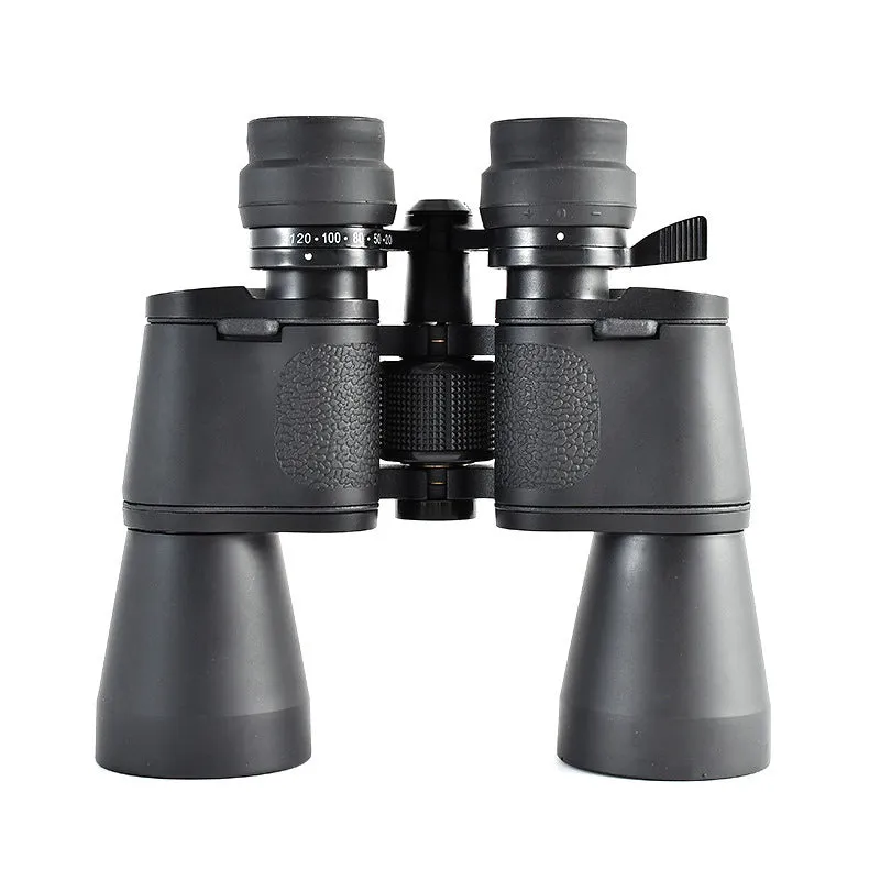 Outdoor telescope binoculars with continuous 20-120x zoom and 100mm objective lens