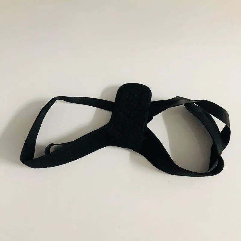 Nylon back posture correction band for anti-hunchback support during sitting