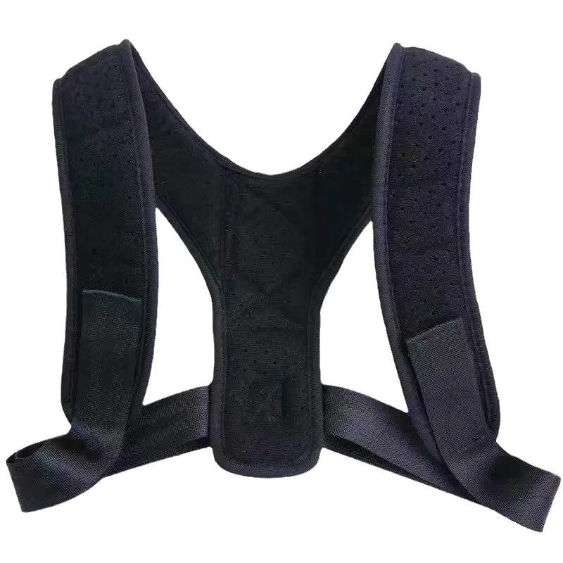 Nylon back posture correction band for anti-hunchback support during sitting