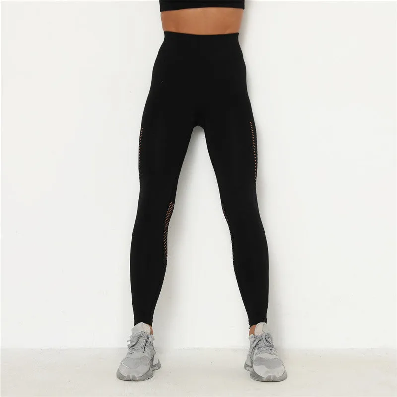 Ladies bodybuilding buttocks elastic fitness pants in pink with high stretch nylon fabric for gym yoga running