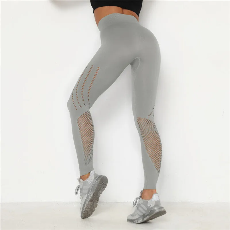 Ladies bodybuilding buttocks elastic fitness pants in pink with high stretch nylon fabric for gym yoga running