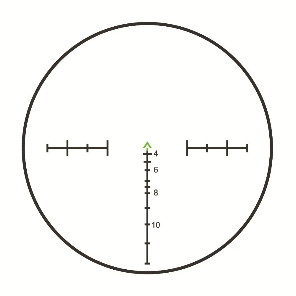 Maku 4x32 metal sight with fibre optic reticle and Mini RMR red dot on a black finish