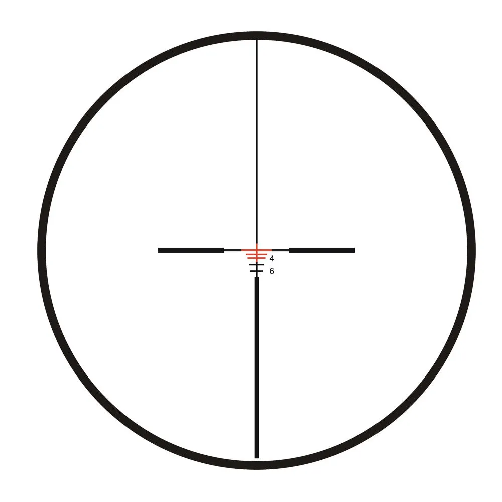 Maku 4x32 metal sight with fibre optic reticle and Mini RMR red dot on a black finish