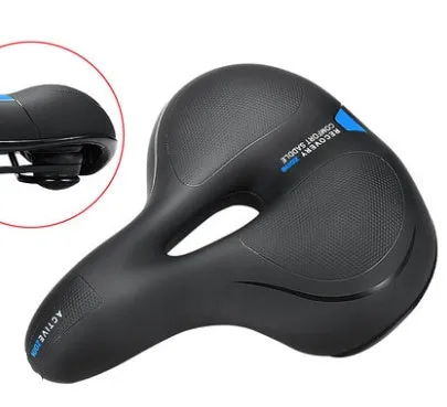 Bicycle cushion cover for front shock absorber seat, 25cm by 21cm, in black and red colour