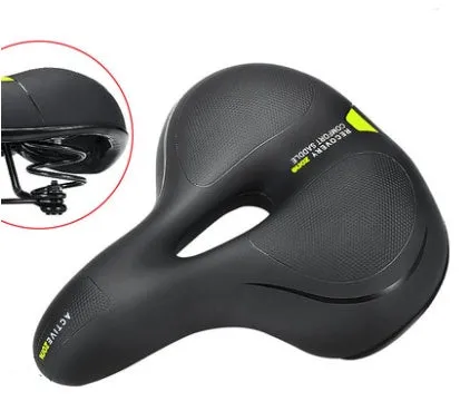 Bicycle cushion cover for front shock absorber seat, 25cm by 21cm, in black and red colour