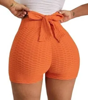 Womens jacquard yoga bubble pants sports shorts in polyester spandex, available in multiple colours including black and grey