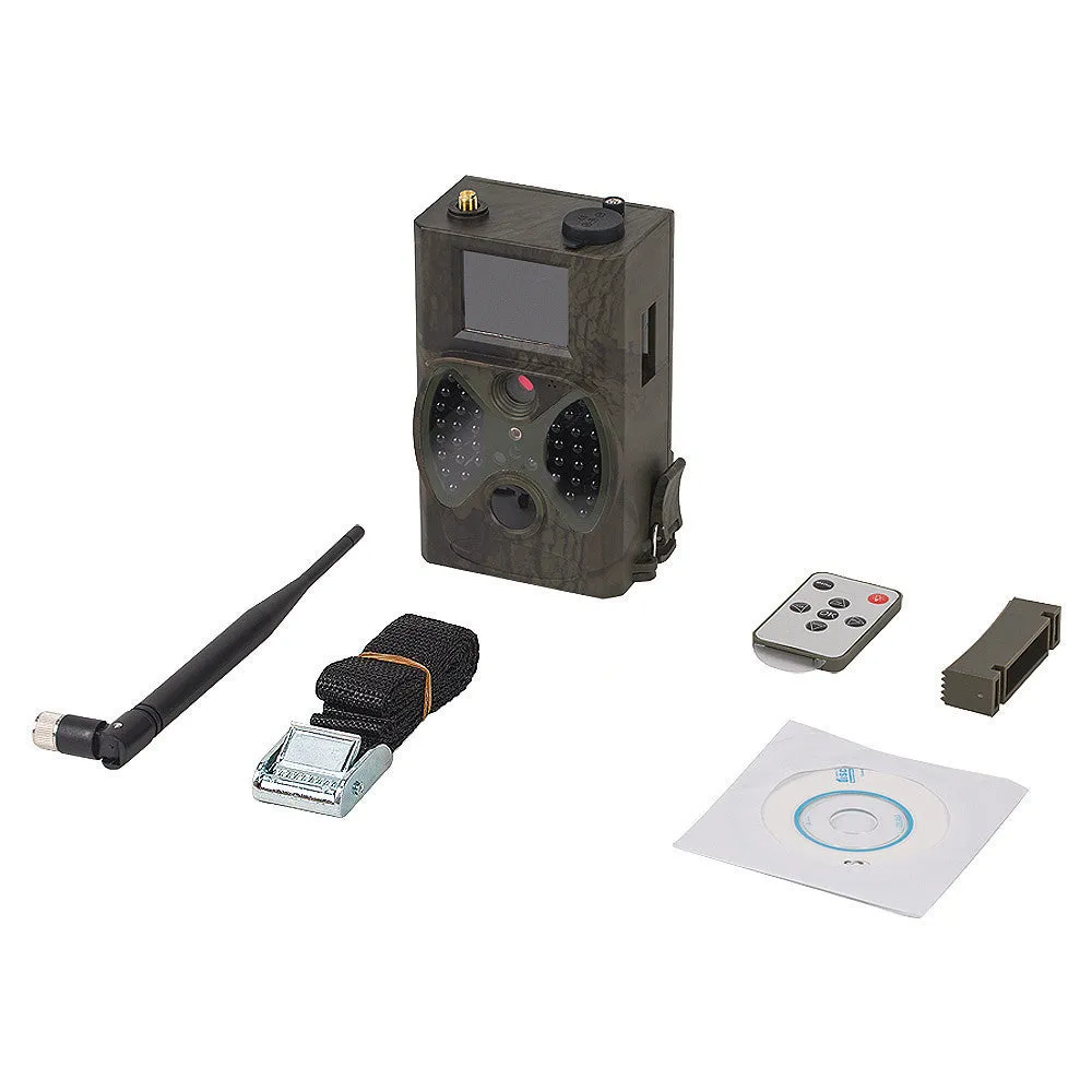 Anti-Theft Infrared Night Vision Solar Surveillance Camera with 1200W Pixel Range, 2.0-inch LCD Screen, 145mm x 80mm x 55mm Dimensions, Plastic Body, TF Card Storage, 8 AA Battery Life, Style A