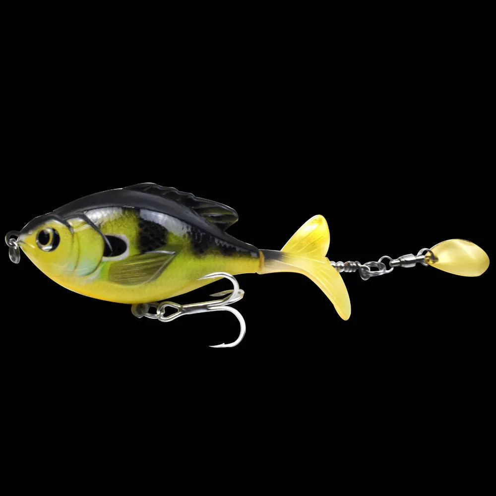 Tractor lure fishing lure 9.5cm bionic hard bait ABS plastic three treble hooks multicolour