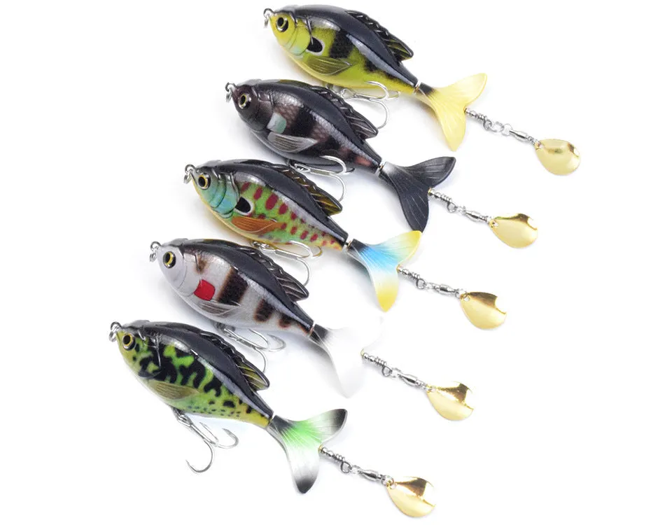 Tractor lure fishing lure 9.5cm bionic hard bait ABS plastic three treble hooks multicolour