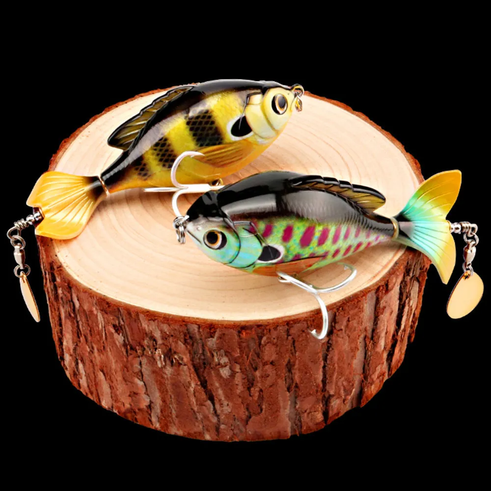 Tractor lure fishing lure 9.5cm bionic hard bait ABS plastic three treble hooks multicolour