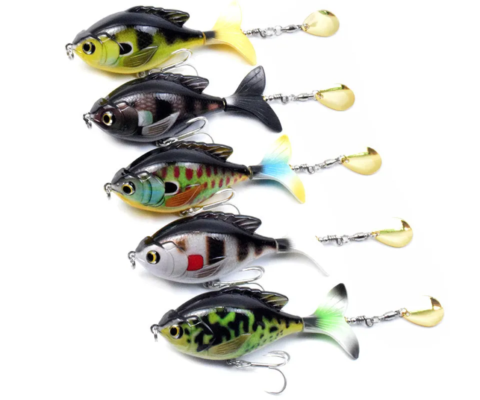 Tractor lure fishing lure 9.5cm bionic hard bait ABS plastic three treble hooks multicolour