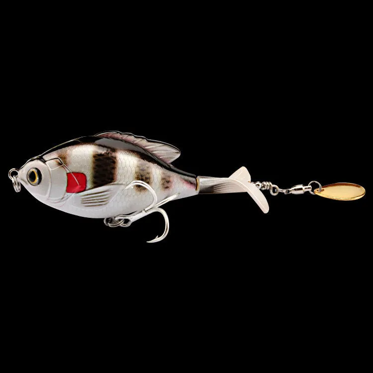 Tractor lure fishing lure 9.5cm bionic hard bait ABS plastic three treble hooks multicolour