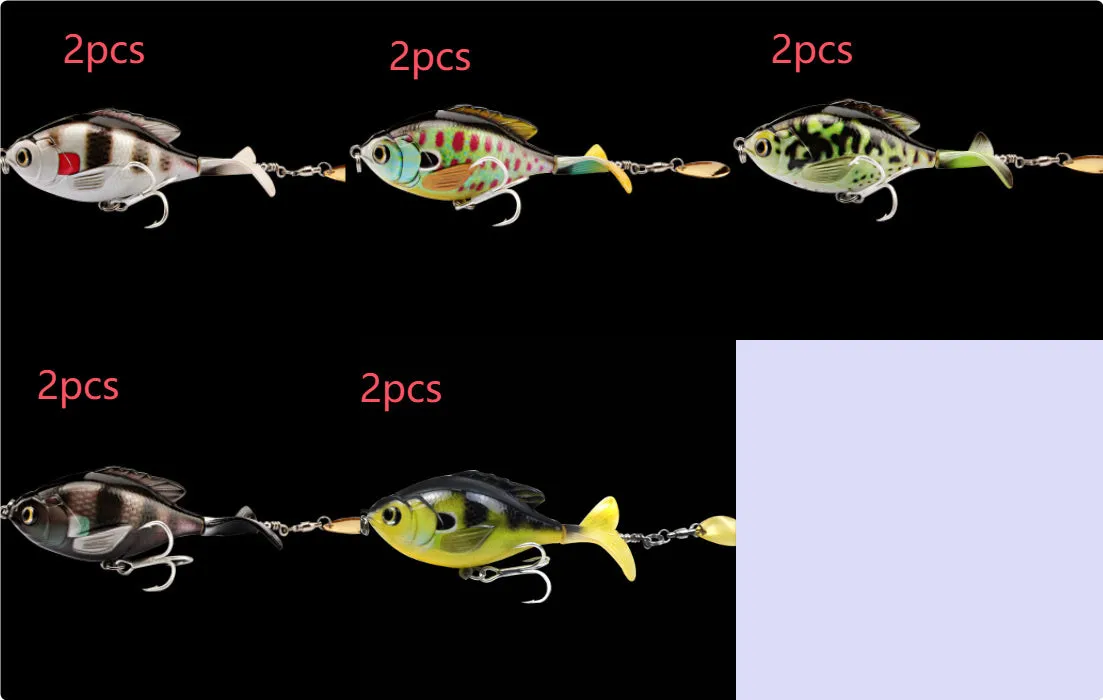 Tractor lure fishing lure 9.5cm bionic hard bait ABS plastic three treble hooks multicolour