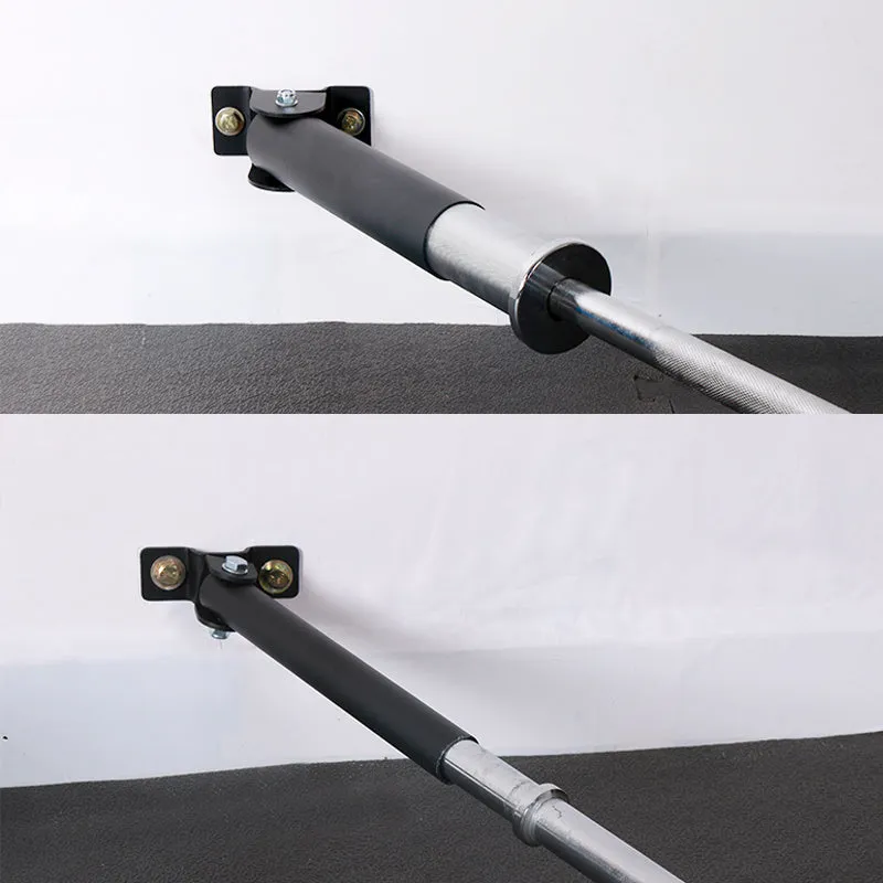 Steel wall-mounted rack with 25 tubes for storing barbell rods or poles