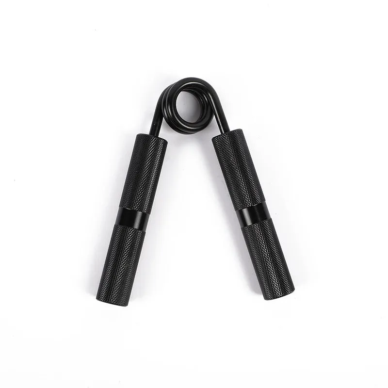 Adjustable metal spring hand grip strengthener with black handle, 100-300lbs resistance, 5-piece colour set