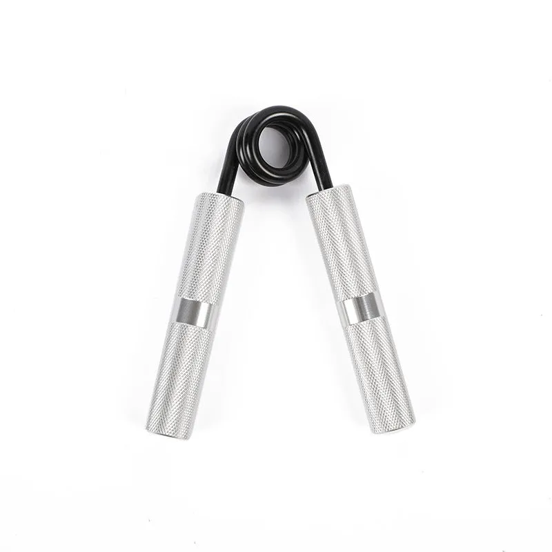 Adjustable metal spring hand grip strengthener with black handle, 100-300lbs resistance, 5-piece colour set