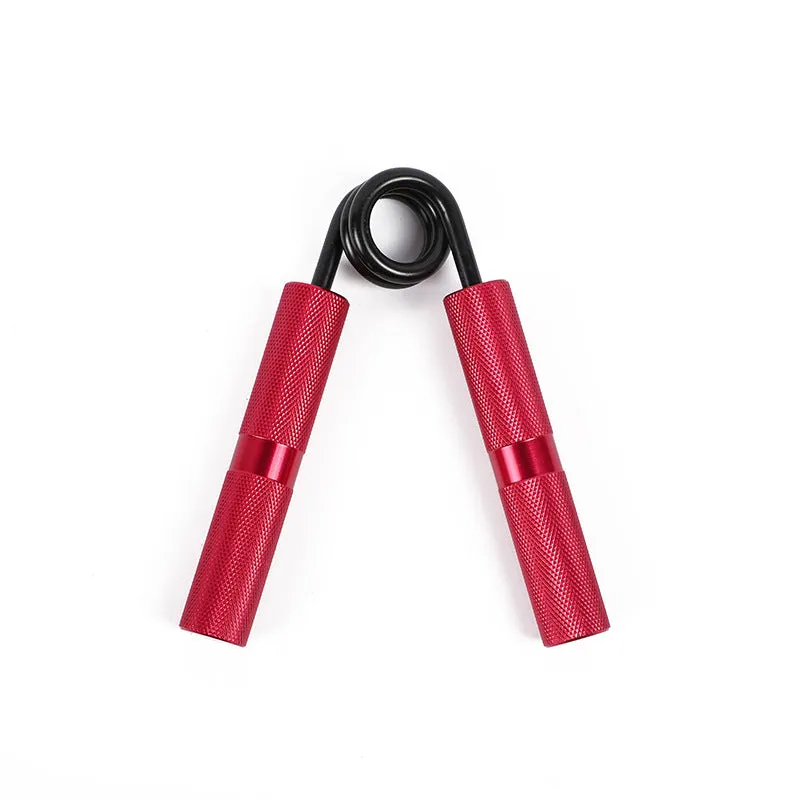Adjustable metal spring hand grip strengthener with black handle, 100-300lbs resistance, 5-piece colour set