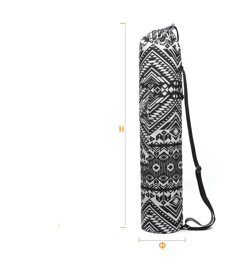 Canvas yoga bag shoulder bag for 6mm mat with shoulder strap available in eight colours