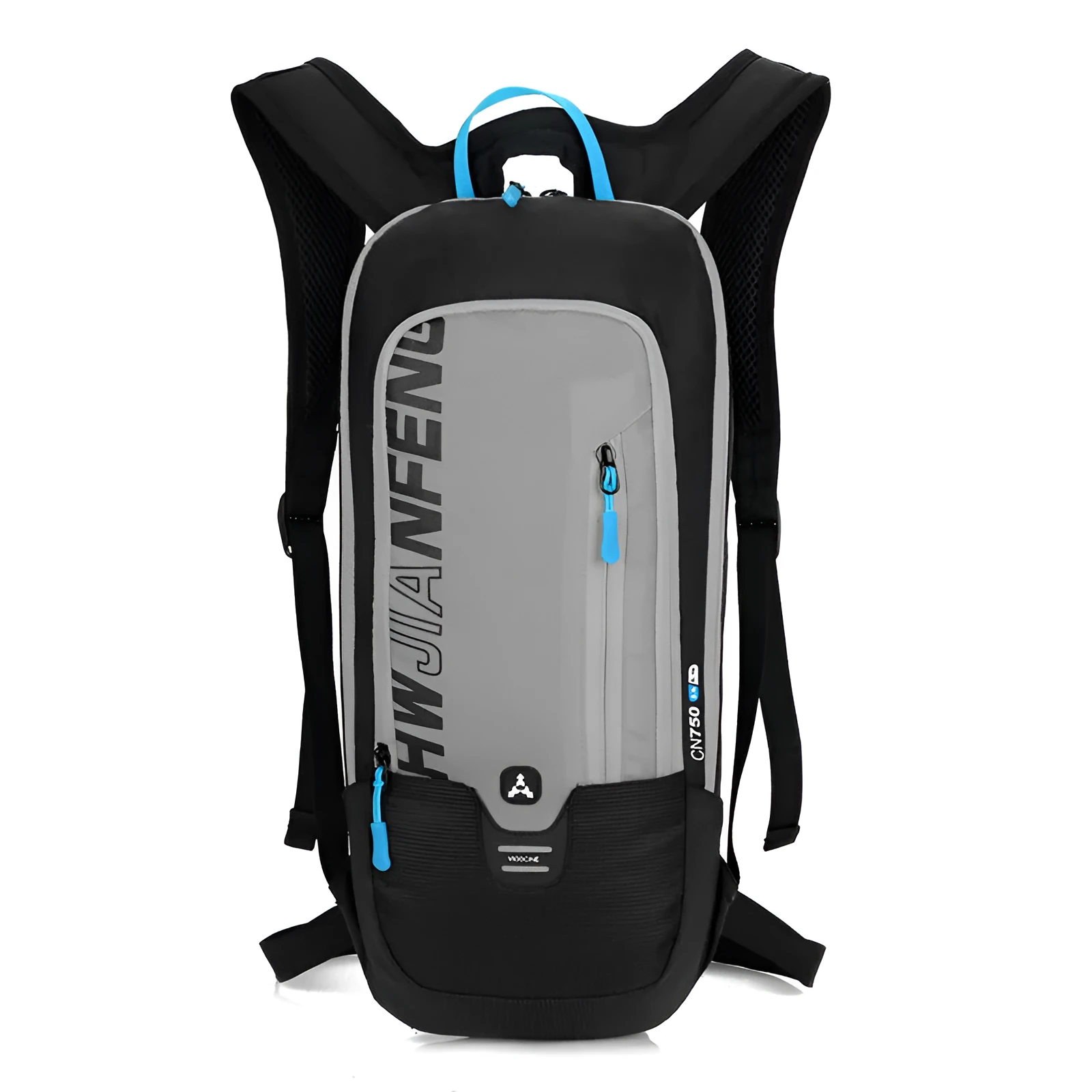 Outdoor cycling backpack made of cloth in medium size with dimensions 22x22x46x7 cm