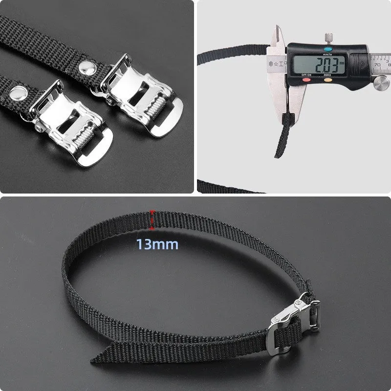 Fitness spinning pedal foot holder rope set with plastic covers, lashings, and metal bolts