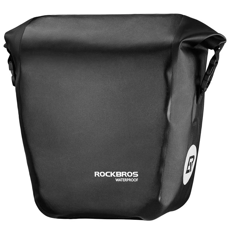 Bicycle waterproof bag made from nylon cloth and waterproof fabric in black colour for cycling storage