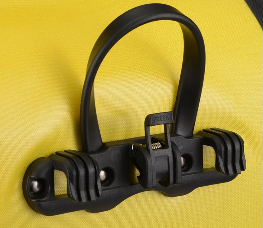 Bicycle waterproof bag made from nylon cloth and waterproof fabric in black colour for cycling storage