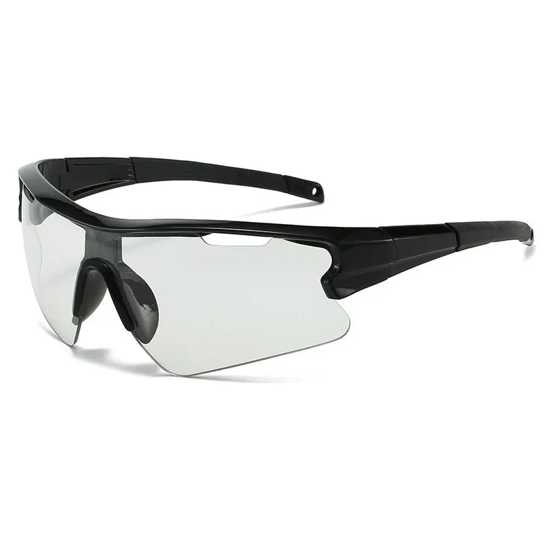 Windproof sports sunglasses with polycarbonate lenses in multiple colour options for outdoor cycling and fishing