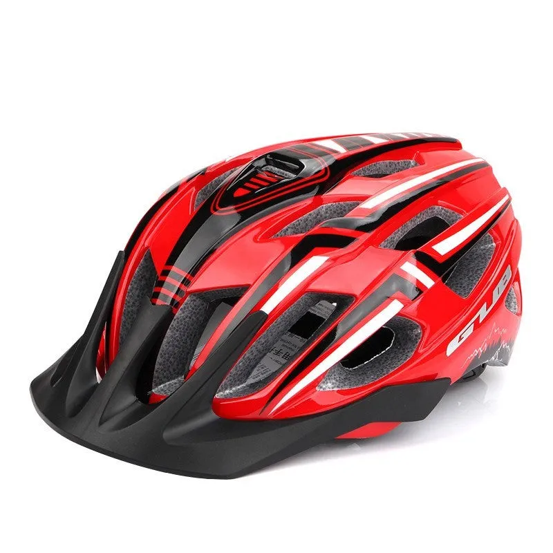 Mountain bike helmet with PC outer shell, EPS liner, USB tail light, 19 holes, 56-59CM